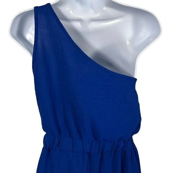 Rolla Coaster One Shoulder Tiered Midi Dress Cobalt Blue Sz S NWOT MSRP … - Picture 10 of 14